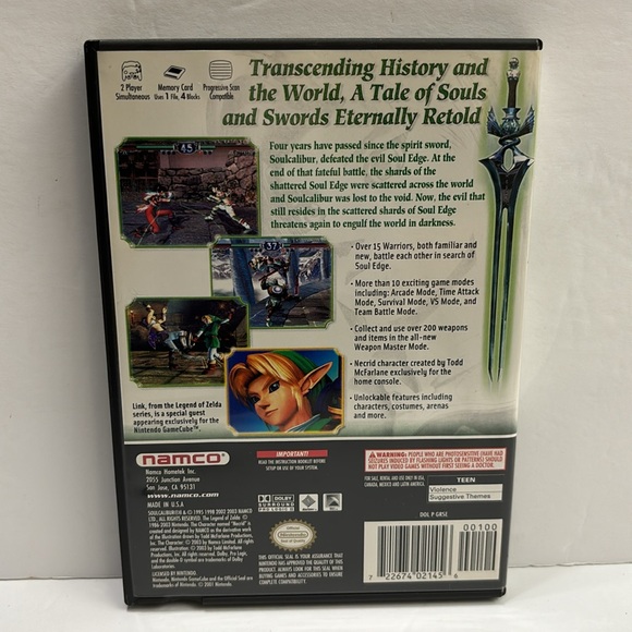 Soul Calibur II Nintendo GameCube Game - Picture 2 of 7